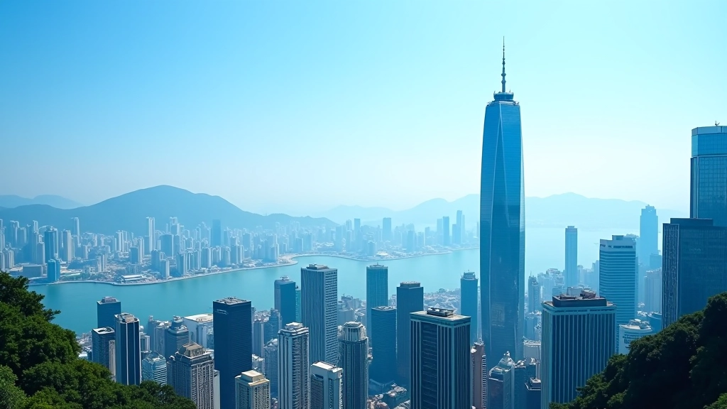 Hong Kong skyline with modern financial district buildings representing MPF and retirement planning options