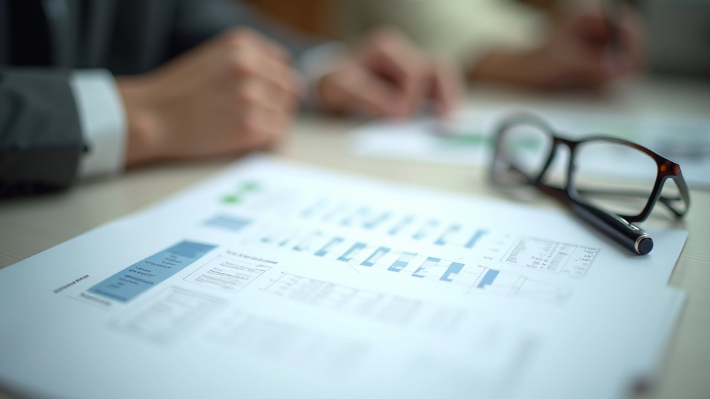 Investment portfolio documents and stock market news with retirement planning checklist